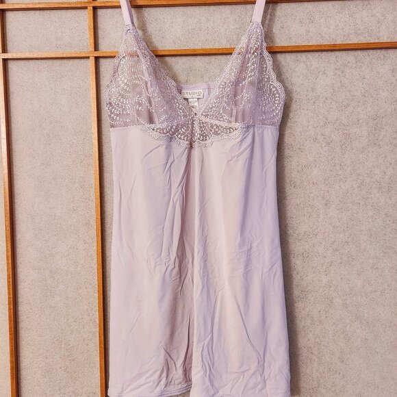 LA PERLA Studio Chemise Dress Slip Lavender Sheer Lace Design size 3 - Picture 6 of 16